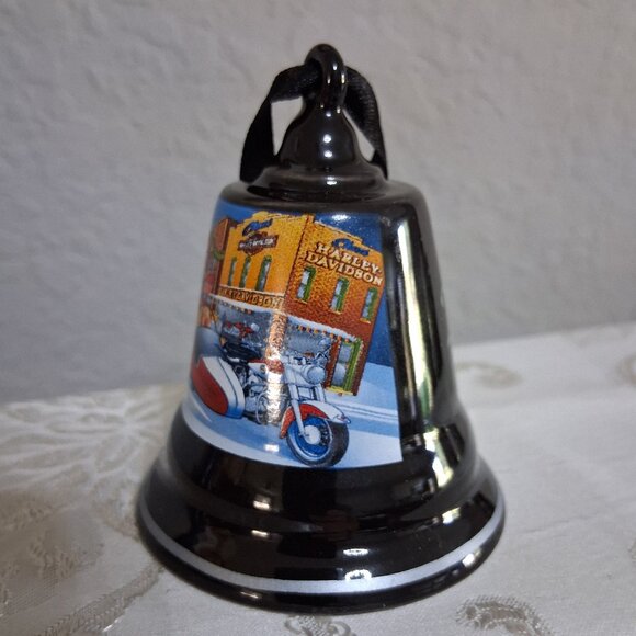 Harley-Davidson 2011 Collectible Ceramic Christmas Bell Ornament - Picture 5 of 8